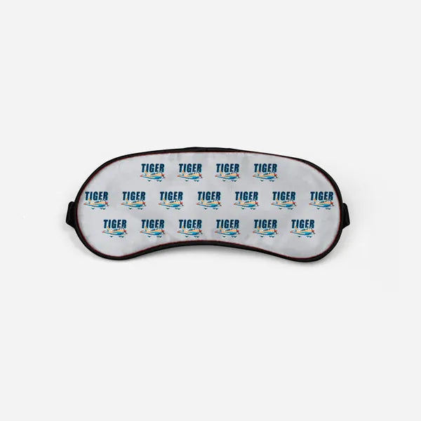 Grumman American AA-5B Tiger - Cartoon Pattern - Sleep Mask - Light Gray