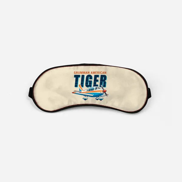 Grumman American AA-5B Tiger - Cartoon - Sleep Mask - Beige
