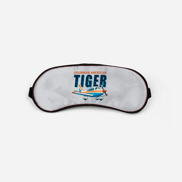 Grumman American AA-5B Tiger - Cartoon - Sleep Mask - Light Gray