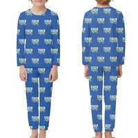 Thumbnail for Grumman American AA-5B Tiger - Children Pajamas - Cartoon Pattern - Blue