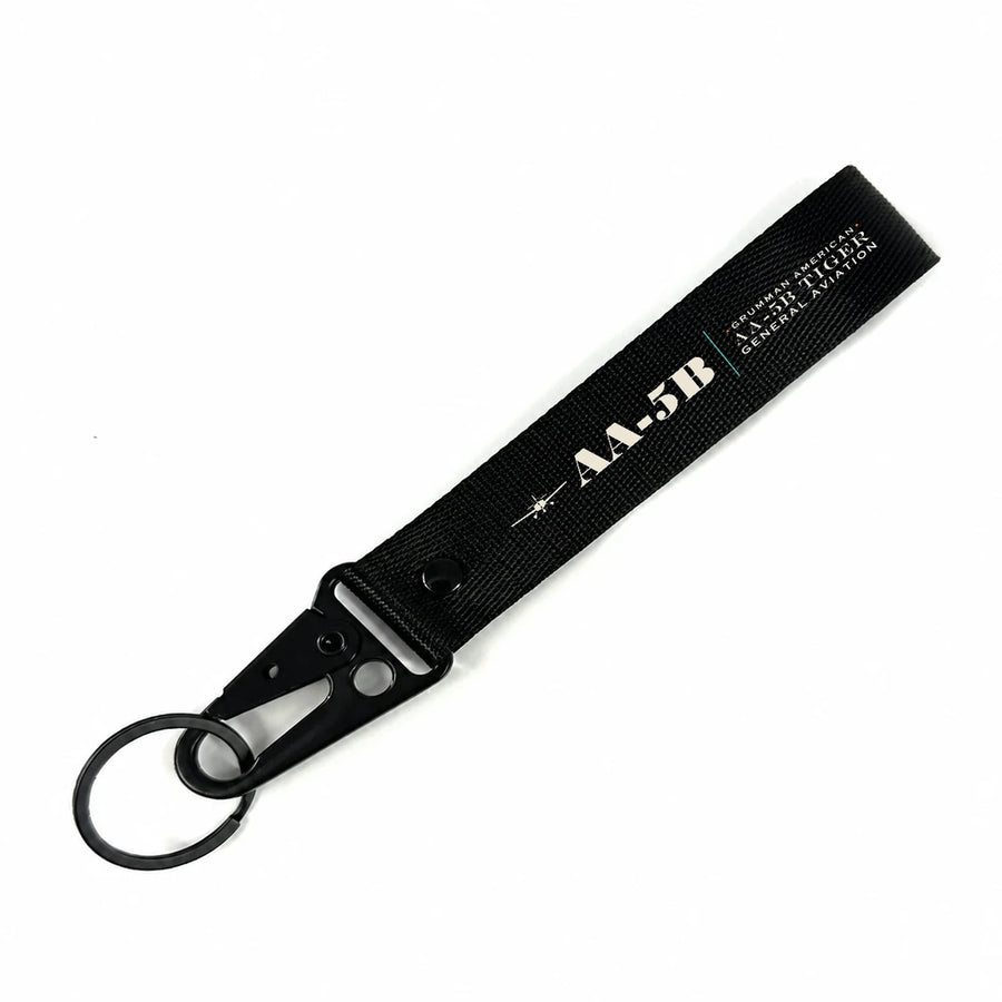 Grumman American AA-5B Tiger Hawk-Shaped Key Chains - Black - Heritage