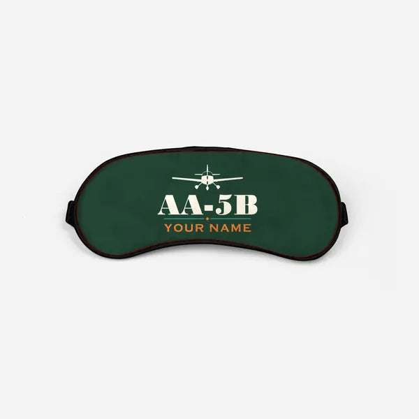 Grumman American AA-5B Tiger - Heritage + Name - Sleep Mask - Dark Green