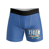 Thumbnail for Grumman American AA-5B Tiger - Men Boxers - Cartoon - Blue