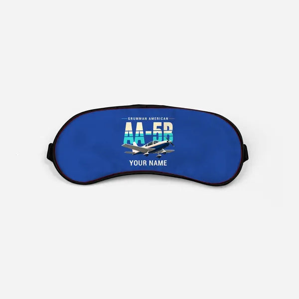 Grumman American AA-5B Tiger - Original + Name - Sleep Mask - Blue