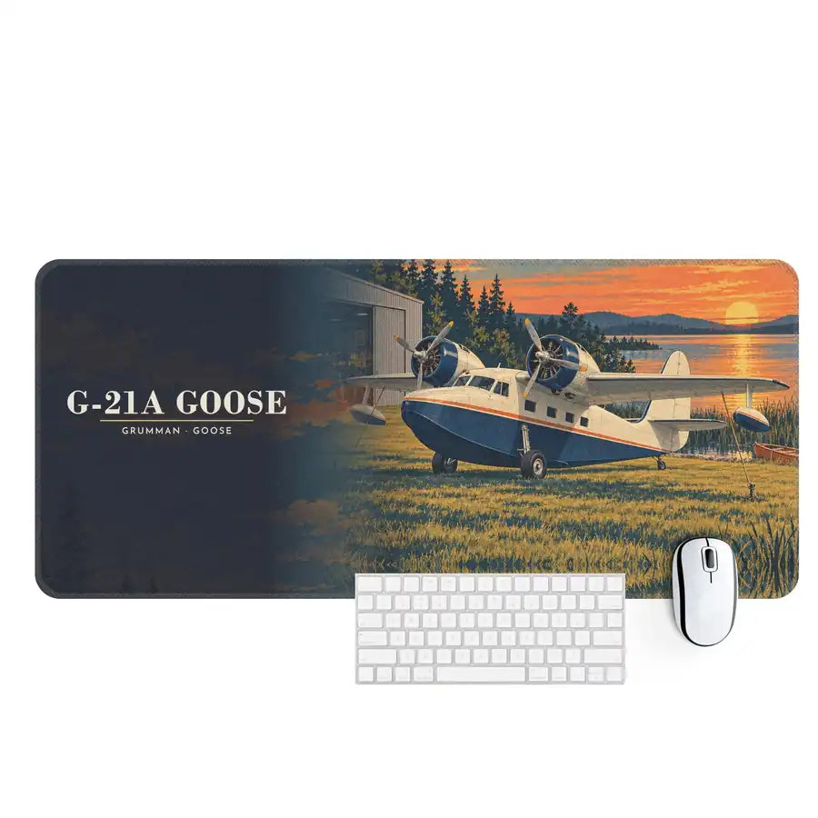 Grumman G-21A Goose - 3D - Desk Mat - Full Print