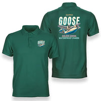 Thumbnail for Grumman G-21A Goose - Cartoon - Double-Side Polo - Green