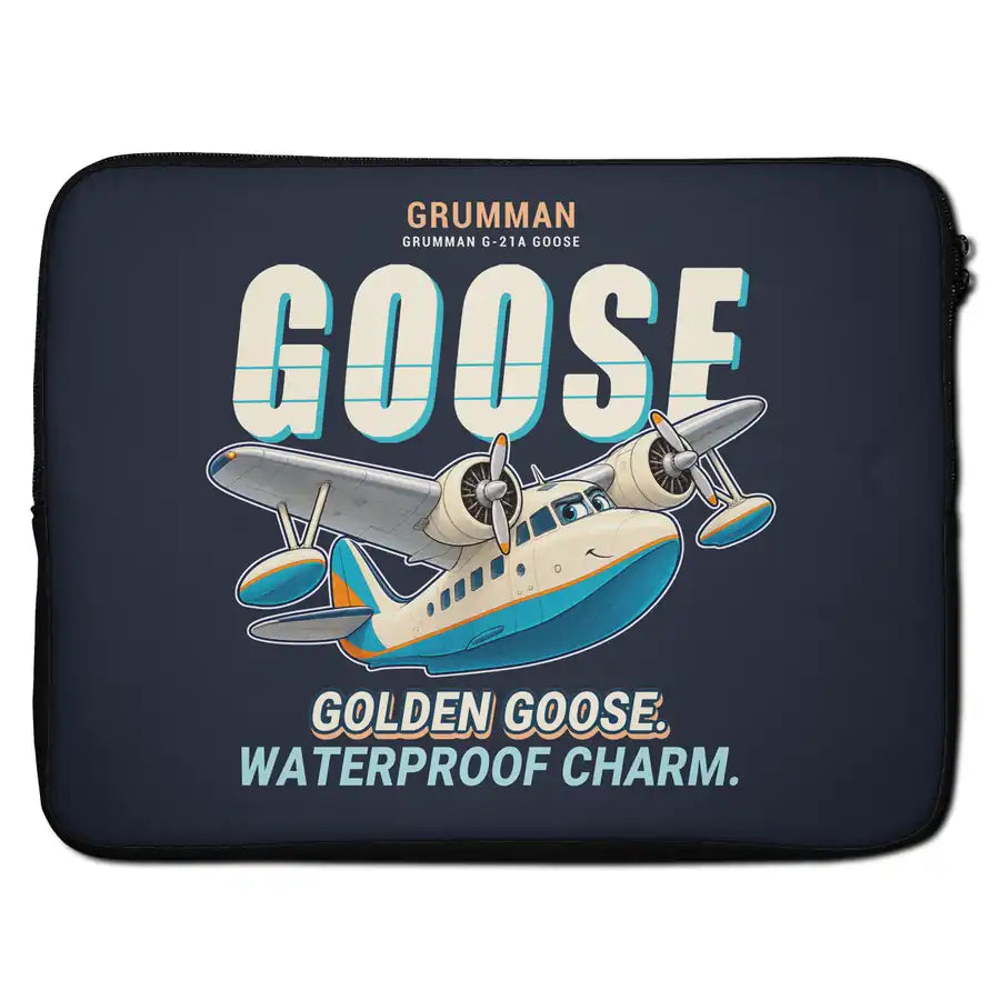 Grumman G-21A Goose - Cartoon - Laptop Sleeve