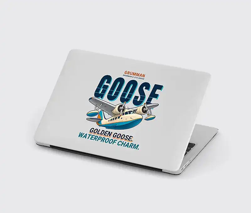 Grumman G-21A Goose - Cartoon - MacBook Case - Light Gray
