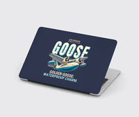 Thumbnail for Grumman G-21A Goose - Cartoon - MacBook Case - Navy Blue