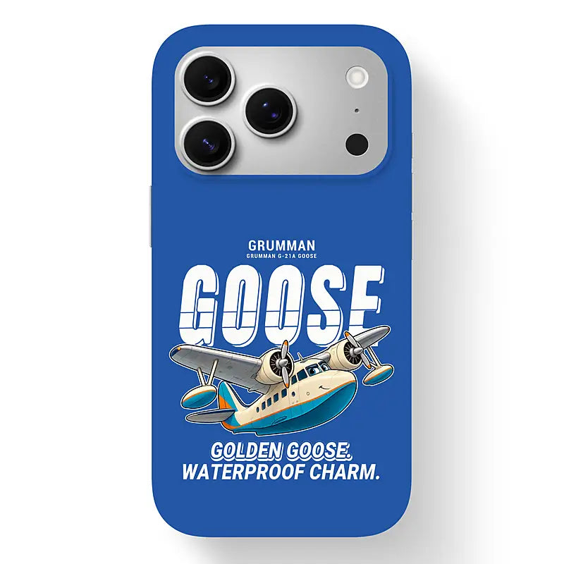 Grumman G-21A Goose - Cartoon - MagSafe iPhone 17 Pro - Blue