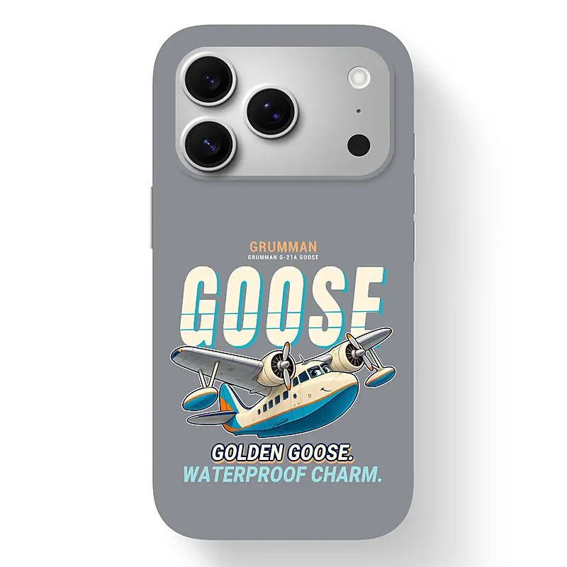Grumman G-21A Goose - Cartoon - MagSafe iPhone 17 Pro - Gray