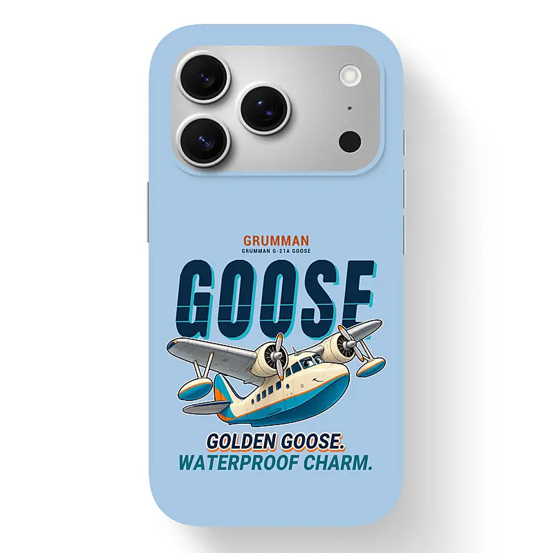 Grumman G-21A Goose - Cartoon - MagSafe iPhone 17 Pro - Light Blue