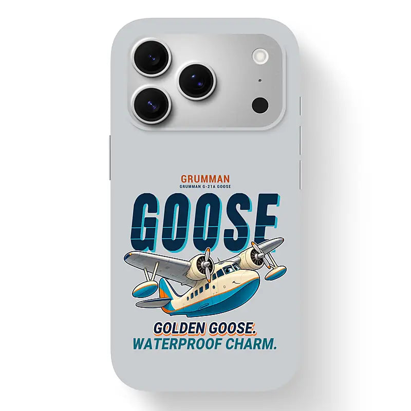 Grumman G-21A Goose - Cartoon - MagSafe iPhone 17 Pro - Light Gray