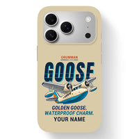 Thumbnail for Grumman G-21A Goose - Cartoon + Name - MagSafe iPhone 17 Pro - Beige