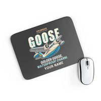 Thumbnail for Grumman G-21A Goose - Cartoon + Name - Mouse Pad - Black