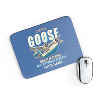 Thumbnail for Grumman G-21A Goose - Cartoon + Name - Mouse Pad - Blue