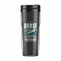 Thumbnail for Grumman G-21A Goose - Cartoon + Name - Plastic (No Holder) - Gray