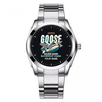 Thumbnail for Grumman G-21A Goose - Cartoon + Name - Stainless Steel Band - For Men