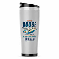 Thumbnail for Grumman G-21A Goose - Cartoon + Name - Stainless Steel (No Holder) - Light Gray