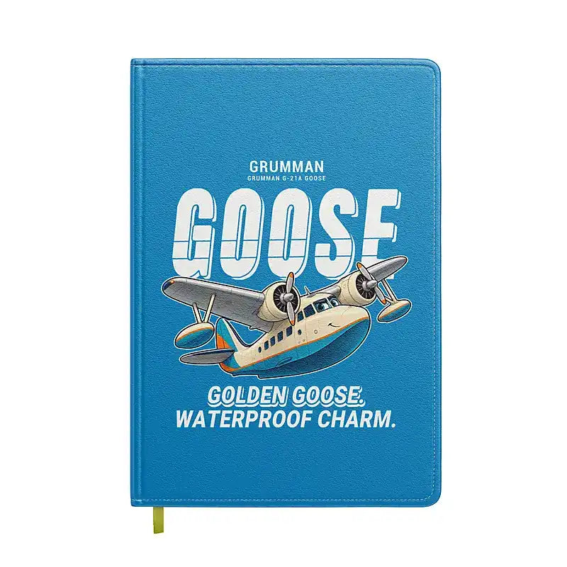 Grumman G-21A Goose - Cartoon - Notebook - Turquoise