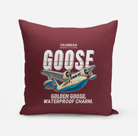 Thumbnail for Grumman G-21A Goose - Cartoon - Pillow - Dark Red