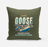 Thumbnail for Grumman G-21A Goose - Cartoon - Pillow - Green Army