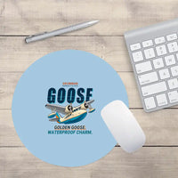 Thumbnail for Grumman G-21A Goose - Cartoon - Round Mouse Pad - Light Blue