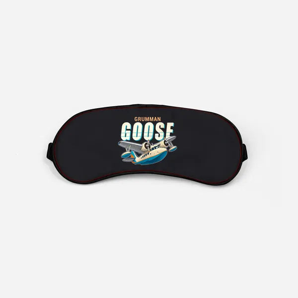 Grumman G-21A Goose - Cartoon - Sleep Mask - Black