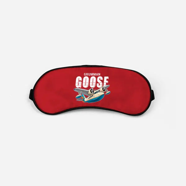 Grumman G-21A Goose - Cartoon - Sleep Mask - Red