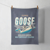 Thumbnail for Grumman G-21A Goose - Cartoon - Towel - Navy Blue