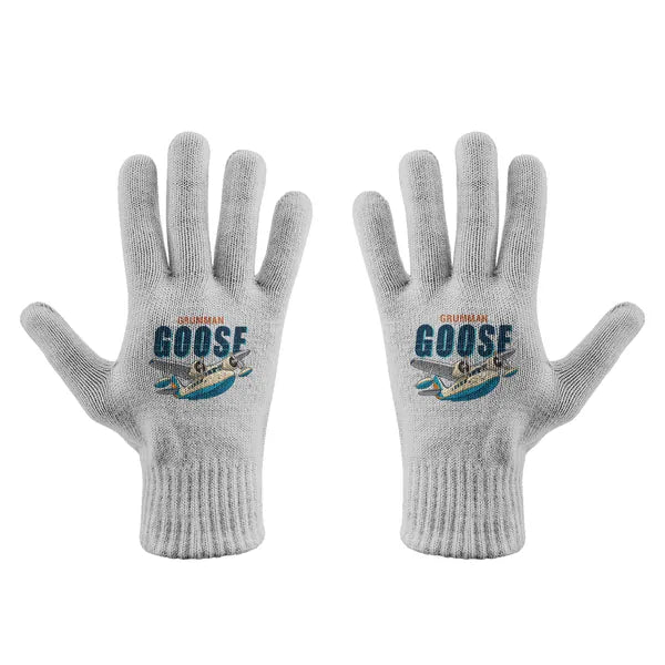Grumman G-21A Goose - Gloves - Full - Cartoon - Light Gray