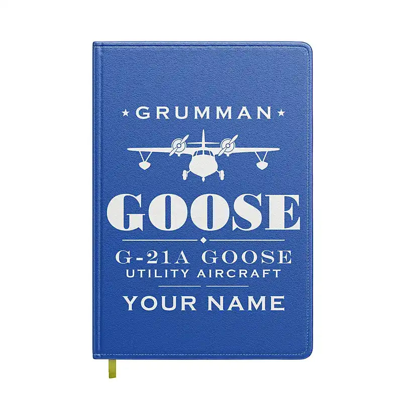 Grumman G-21A Goose - Heritage + Name - Notebook - Blue