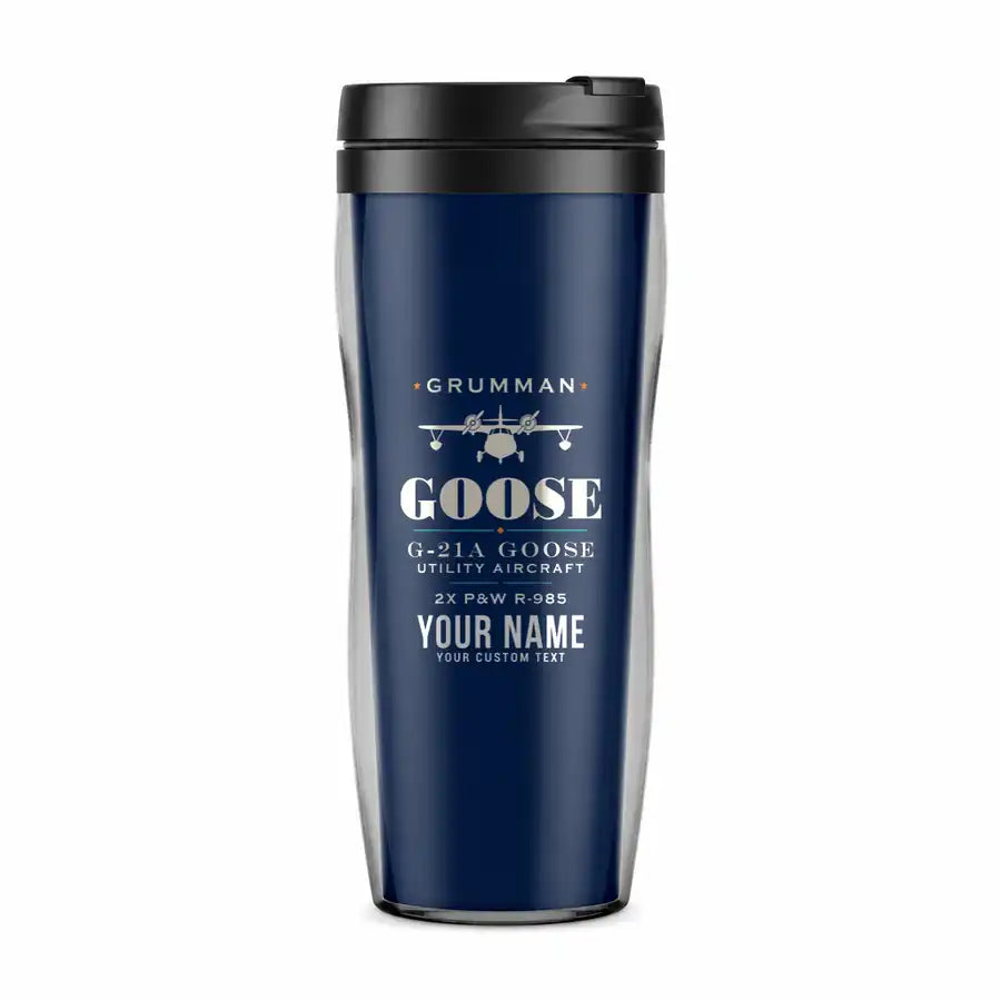 Grumman G-21A Goose - Heritage + Name - Plastic (No Holder) - Dark Blue