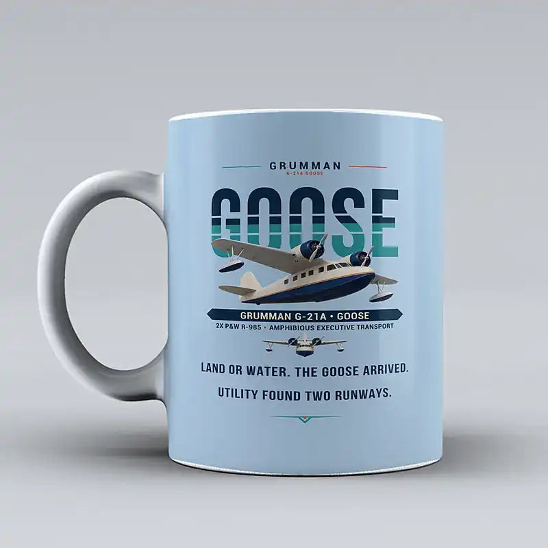 Grumman G-21A Goose - Original - Mug - Light Blue