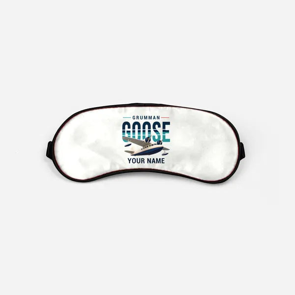 Grumman G-21A Goose - Original + Name - Sleep Mask - White