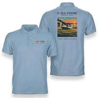 Thumbnail for Grumman G-21A Goose - Poster - Double-Side Polo - Light Blue