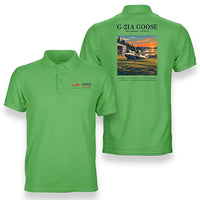 Thumbnail for Grumman G-21A Goose - Poster - Double-Side Polo - Light Green