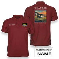 Thumbnail for Grumman G-21A Goose - Poster - Double-Side Polo - Red + Name