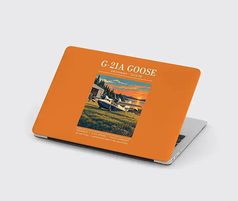 Grumman G-21A Goose - Poster - MacBook Case - Orange