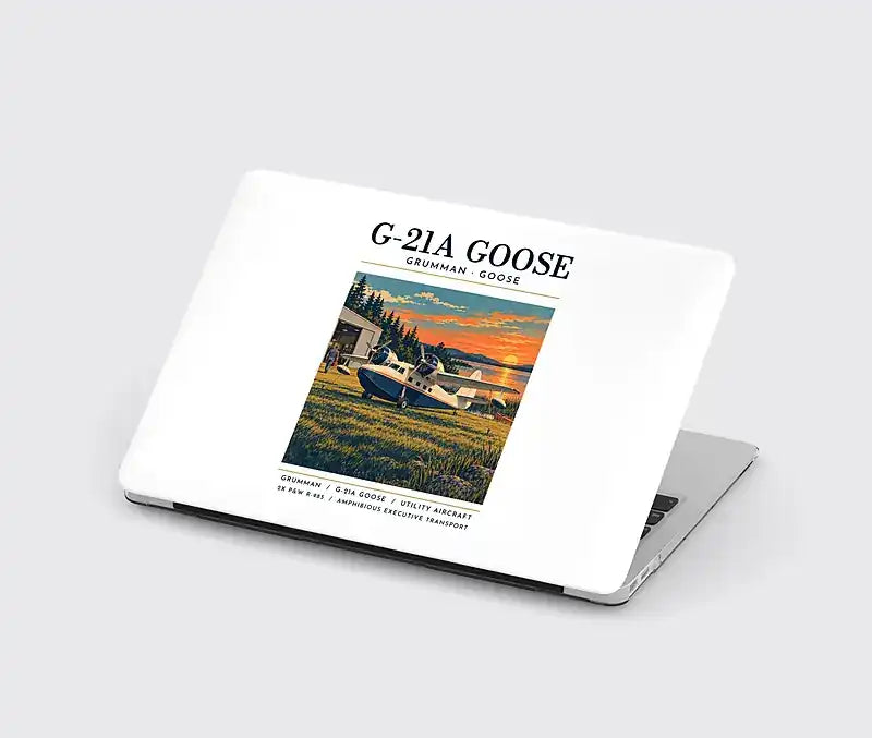 Grumman G-21A Goose - Poster - MacBook Case - White