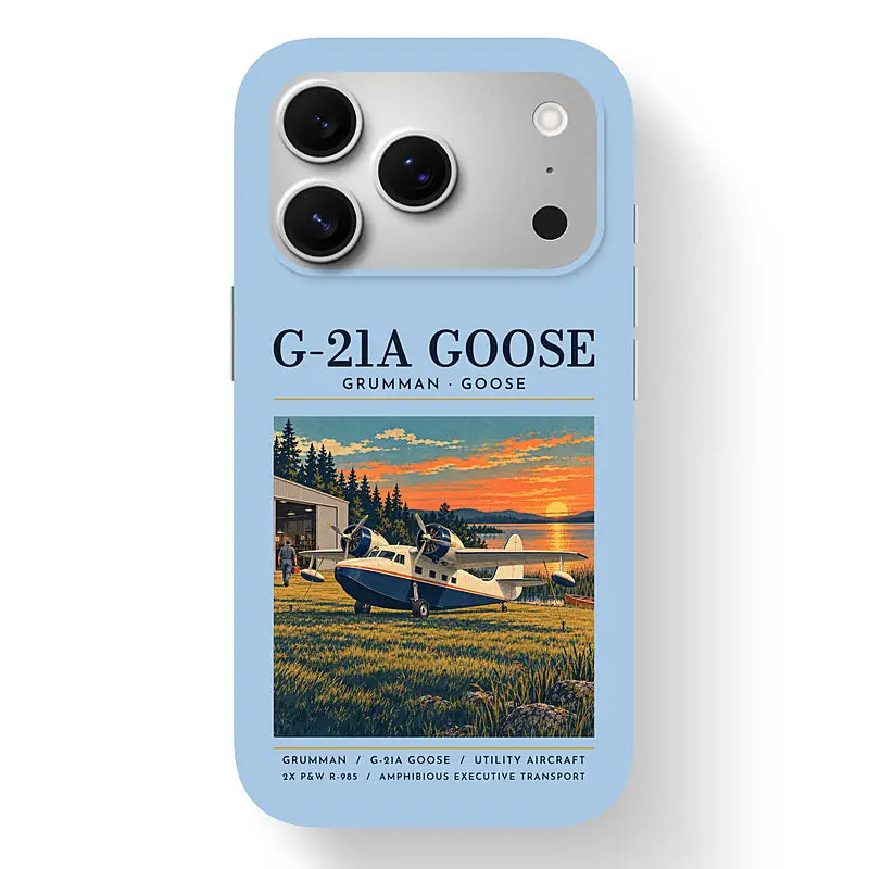 Grumman G-21A Goose - Poster - MagSafe iPhone 17 Pro - Light Blue