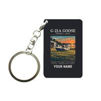 Thumbnail for Grumman G-21A Goose - Poster + Name - Key Chain - Black