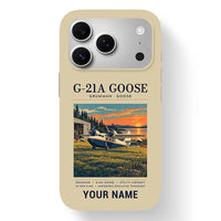 Thumbnail for Grumman G-21A Goose - Poster + Name - MagSafe iPhone 17 Pro - Beige