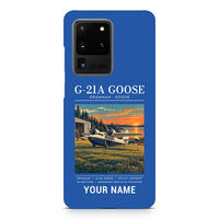 Thumbnail for Grumman G-21A Goose - Poster + Name - Samsung Case - Blue