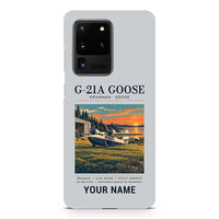 Thumbnail for Grumman G-21A Goose - Poster + Name - Samsung Case - Light Gray