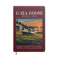 Thumbnail for Grumman G-21A Goose - Poster - Notebook - Dark Red