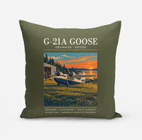 Thumbnail for Grumman G-21A Goose - Poster - Pillow - Green Army