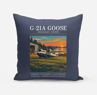 Thumbnail for Grumman G-21A Goose - Poster - Pillow - Navy Blue