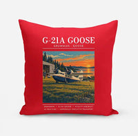 Thumbnail for Grumman G-21A Goose - Poster - Pillow - Red