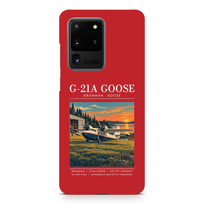 Grumman G-21A Goose - Poster - Samsung Case - Red